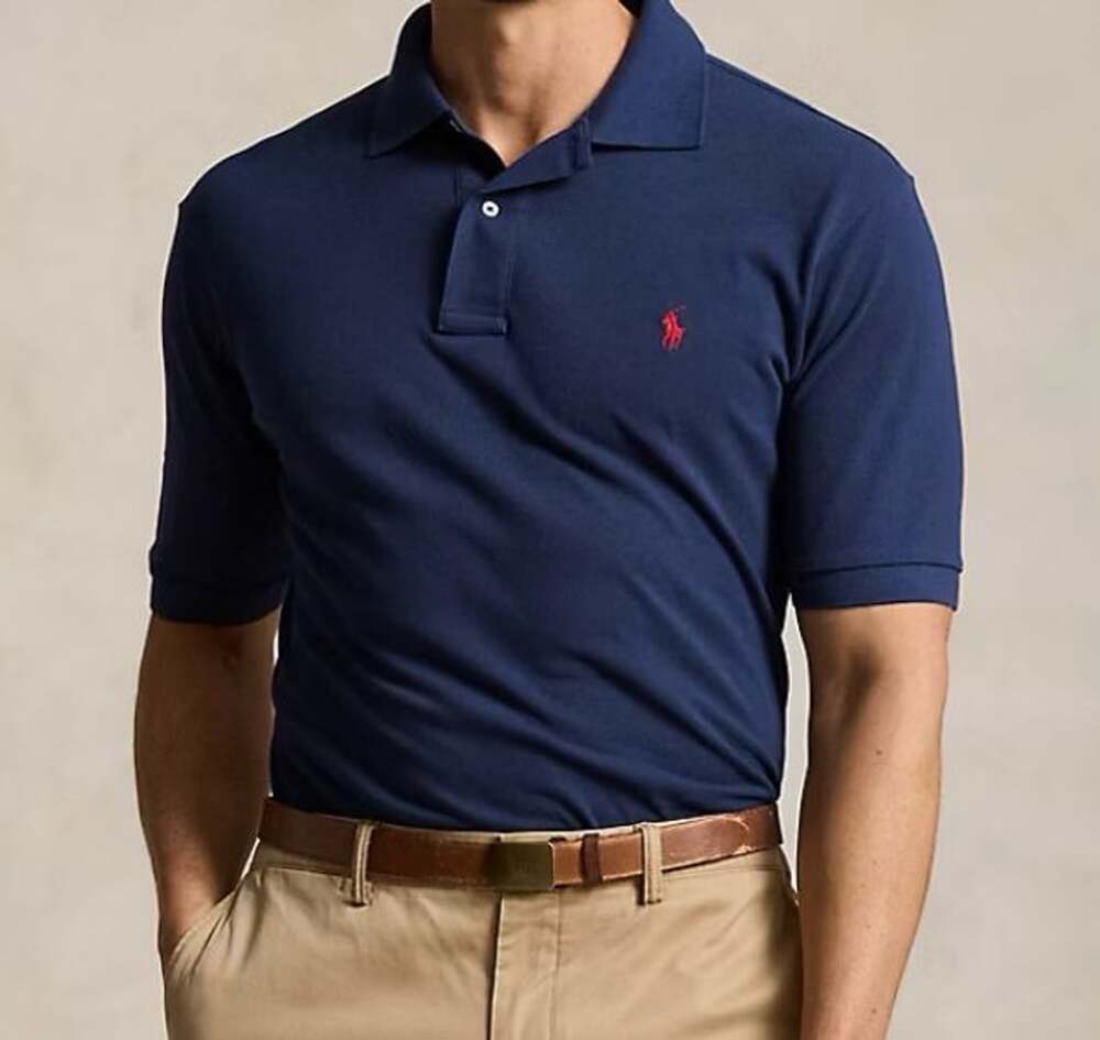 Polo Ralph Lauren Slim Fit Polo Size L Navy Blue